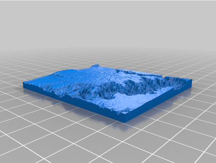 grand canyon terrain jahit 3d print model - Mito3D