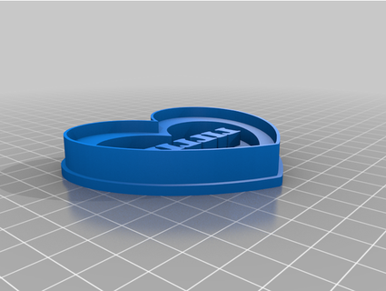 heart cookie cutter lillie athenaofwar 3d print model - Mito3D