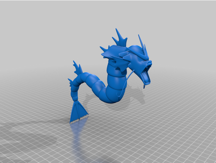 gyrados kringfish 3d print model - Mito3D
