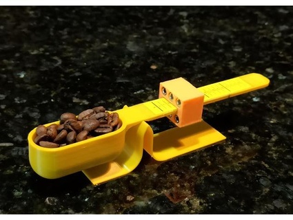 coffee spoon-scale - measure right scoop phckopper 3d print model - Mito3D