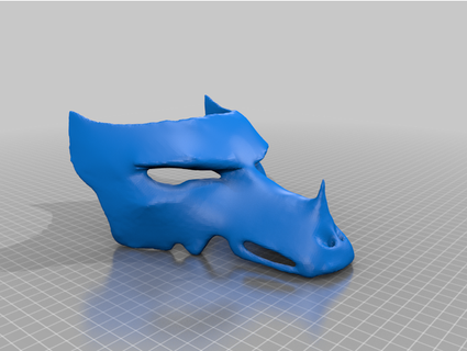 dragon mask commanderkairu 3d print model - Mito3D