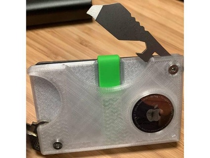 airtag leatherman key wallet veggieramen 3d print model - Mito3D