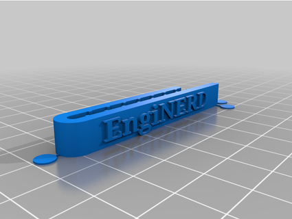 enginerd tie clip glksenergy 3d print model - Mito3D