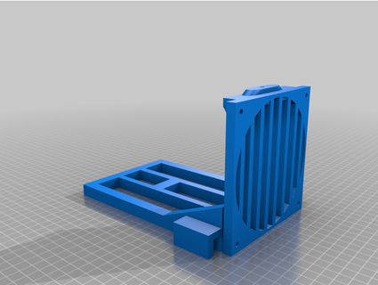 entrelaçado gpu ventilador ficar pé thepiercoost 3d print model - Mito3D
