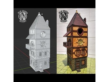 wizard's tower 25mm tim-of-old-guard-designs 3d print model - Mito3D