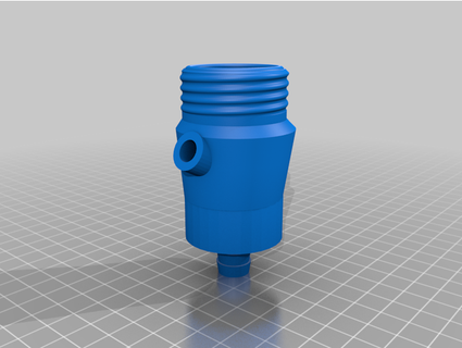 kb3d bubbler bottle cap k biologist 3d print model - Mito3D