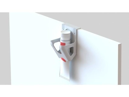 toothpaste holder door trentesous 3d print model - Mito3D
