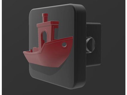 benchy receiver hitch cover 2 inch cgunz410 3d print model - Mito3D