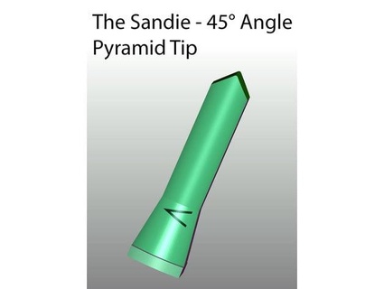sandie - pyramid 45 angle tip unimatrix01 3d print model - Mito3D