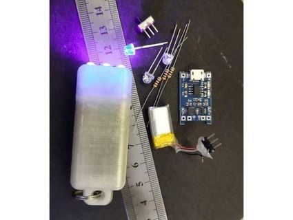 led flashlight keychain g4zo 3d print model - Mito3D