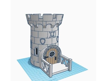 Schloss Turm Pflanzer rkxone 3d print model - Mito3D