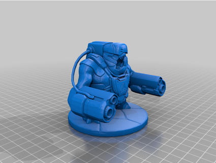 cyber mancubus collectionner automne 3d print model - Mito3D