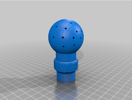 cip spray ball 3 4 bsp water pump keg washer nicnull 3d print model - Mito3D