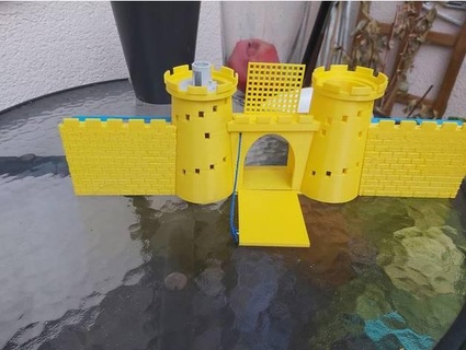 toys boys - castle gate + stone walls openscad csv stollew 3d print model - Mito3D