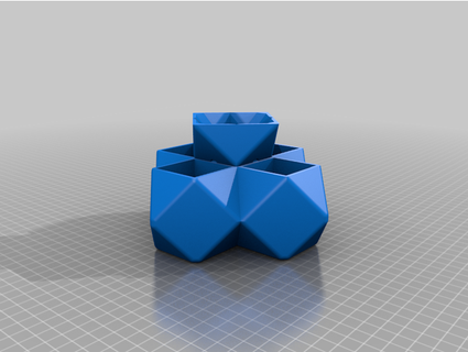 yuvarlak geometrik sulu ekici meliadms 3d print model - Mito3D