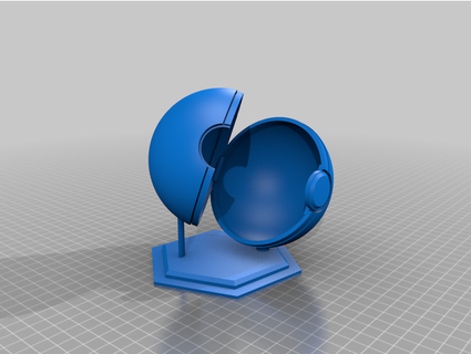 pokeball trofeo westulon 3d print model - Mito3D