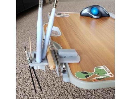 lap desk hobby tool holder calusari 3d print model - Mito3D
