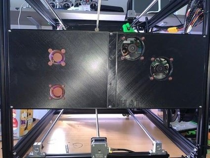 ender 5 plus bottom cooling case hallamnet 3d print model - Mito3D