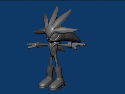 silver hedgehog nickmiller4123 3d print model - Mito3D