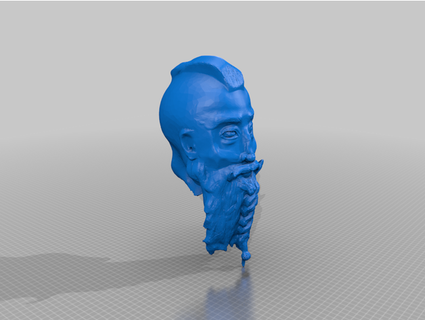 viking head dewdrop gg 3d print model - Mito3D