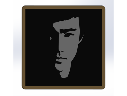 Bruce Lee facermok 3d print model - Mito3D