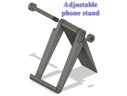 adjustable phone stand andreburre 3d print model - Mito3D