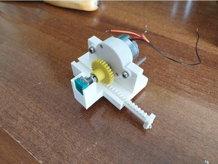 pequeno dc motor linear servo atuador darkzmaj 3d print model - Mito3D