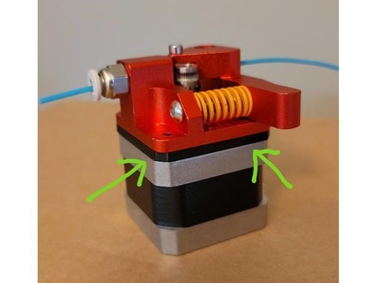 extruder motor spacer 3dfused direct drive mount critterninja 3d print model - Mito3D