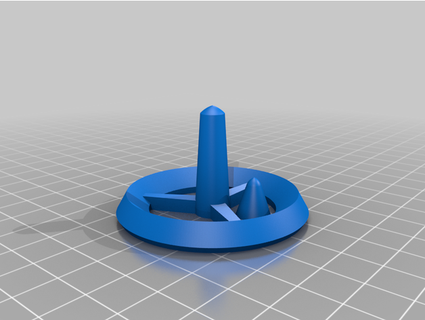 space station spinning top aligning pin spookyshadow 3d print model - Mito3D