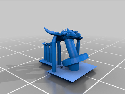 épico escala gritador demônio 3d print model - Mito3D