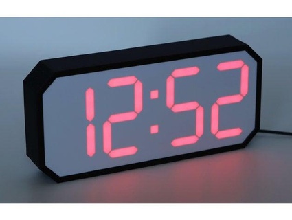 7 segment led clock whity 3d print model - Mito3D