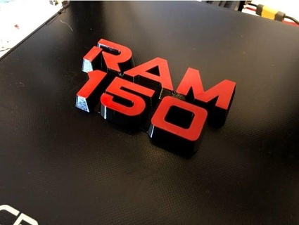 esquivar RAM 150 logo wvdd90 3d print model - Mito3D