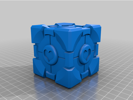 companion cube petruvius 3d print model - Mito3D