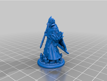 elf wizard miniture tuamaterestobesus 3d print model - Mito3D