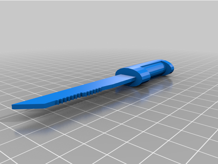 dangerous knife thesampman 3d print model - Mito3D
