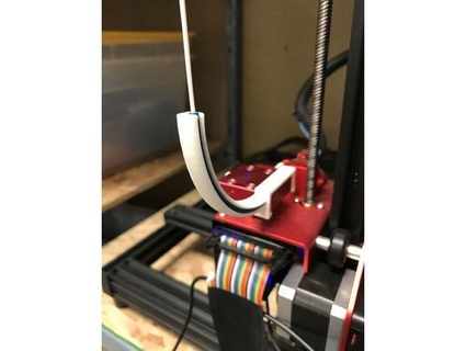 filament guide cr-10 max - bowden tube insert incubatorwarehouse 3d print model - Mito3D