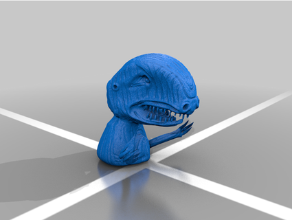tyrannosaurus rex bust cartooncorpse 3d print model - Mito3D
