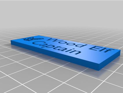 Lothlorien etiketleri izci acı verici 3d print model - Mito3D