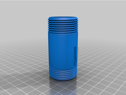 dış mekan hayatta kalma Aktif karbon Su filtre pandası 3d print model - Mito3D