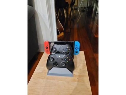 duel xbox controller stand nintendo switch dock hawkins225 3d print model - Mito3D