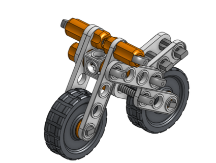 stemfie Roller Motorrad 3d print model - Mito3D