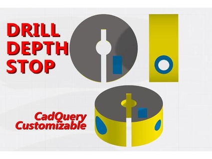 drill bit depth stop customizable remix jdegenstein 3d print model - Mito3D