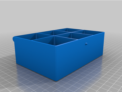 divided tackle storage box lid coolie1101 3d print model - Mito3D