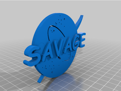 sauvage espace logo emanueldotets 3d print model - Mito3D