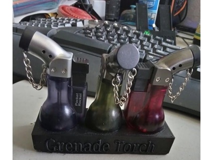 tcpiii's butane grenade torch lighter holder tcpiii 3d print model - Mito3D