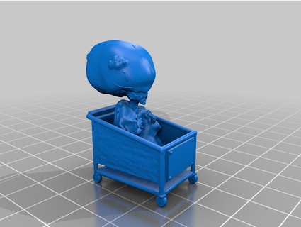 pensador jogos miniatura krash sobrepor 3d print model - Mito3D