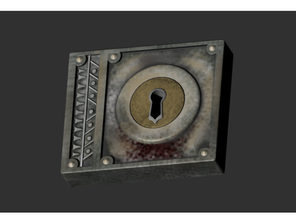 skyrim lockpicking box rotating key hole spacelord87 3d print model - Mito3D