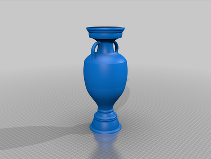 footbal cup trophy plastic 3d 3d print model - Mito3D