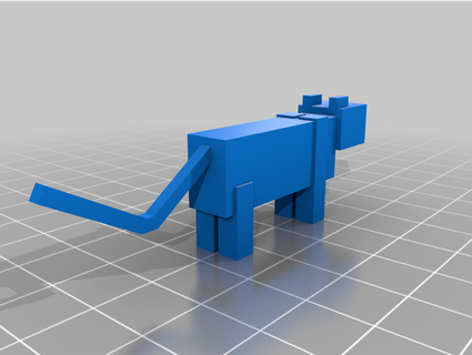 minecraft cat nolen 3d print model - Mito3D