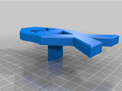 fritz caja 7590 ax vertical soporte impresorax 3d print model - Mito3D